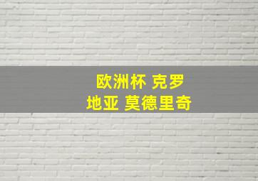 欧洲杯 克罗地亚 莫德里奇